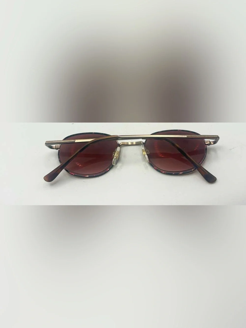 Purple Bronze Oval Sunglasses Frames Only